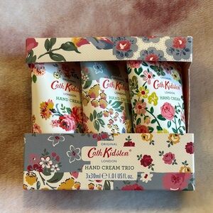 Cath Kidston Scented Floral Hand Cream Trio NWT London 3x1.01oz vegan, crueltyfr